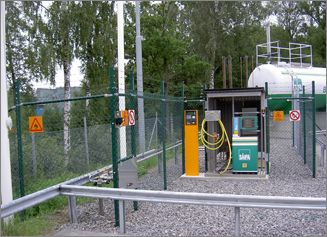 Dme gasanläggningar från Piteå till Göteborg